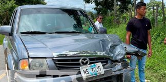 Accidente de tránsito deja a una persona lesionada en Jalapa