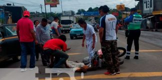 Motociclista con lesiones graves tras esquivar un peatón en Juigalpa, Chontales