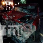 Un persona lesionada deja un accidente de tránsito en Tipitapa