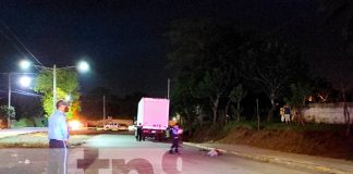 Hombre muere tras ser arrollado por el conductor de un camión en Managua