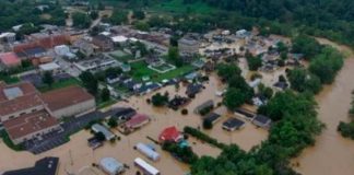 Se registran 25 decesos por inundaciones en Kentucky, Estados Unidos