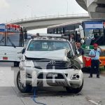 Distracción al volante casi le cuesta la vida a conductor de Managua