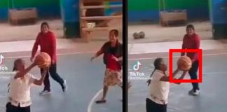 Abuelita sorprende en TikTok por jugar bien básquetbol