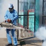 Jornada de fumigación y abatización en el barrio Domitila Lugo, Managua