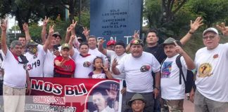 Excombatientes del Ejército de Nicaragua celebran el 19 de julio