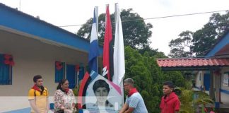 Homenaje a Manuel Landez en Ticuantepe