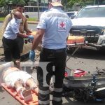 Accidente de tránsito en sector del Paso a Desnivel de Portezuelo, Managua