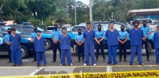 Presuntos delincuentes presos en Nicaragua