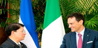 Nicaragua recibe copias de estilo del embajador extraordinario de Italia