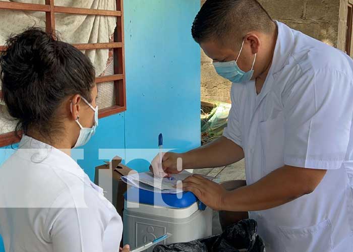 Jornada de vacunación en barrios de Managua