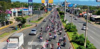 Nicaragua realiza caravana en saludo al Día de la Alegría del 43/19