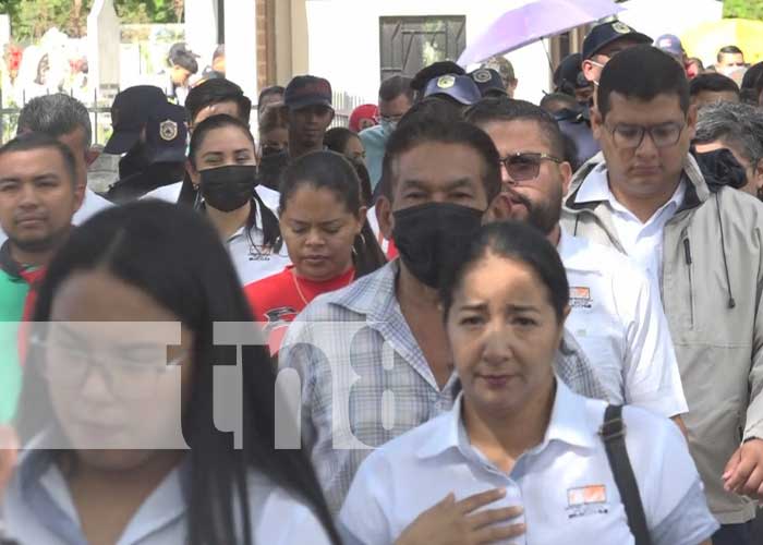 Homenaje al Comandante Francisco Rivera, El Zorro, en Estelí