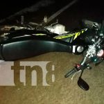 Fuerte accidente dejó a motociclista con la pierna casi cercenada en Bluefields