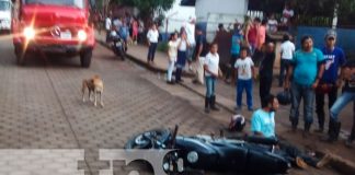 Tres lesionados tras choque de dos motos en el Municipio del Ayote, Chontales