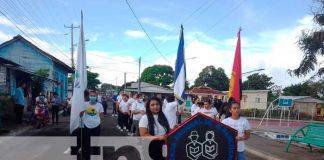 Estudiantes de Ometepe conmemoran la Cruzada Nacional de Alfabetización