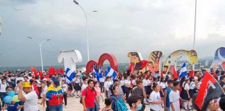 Caminata por aniversario de la Cruzada Nacional de Alfabetización en Managua