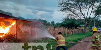 Registran fuerte incendio en Condega, Estelí