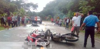 Triple colisión solo daños en Quilalí, Nueva Segovia