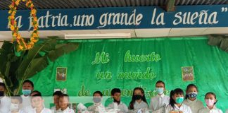 Merienda escolar llega al centro Félix Rubén García Sarmiento en Managua