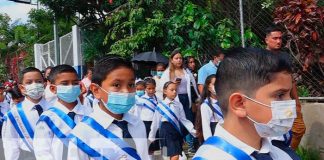 Las calles de la ciudad de Somoto se vistieron con los colores de la patria