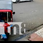 Accidente de tránsito con caponera en Managua