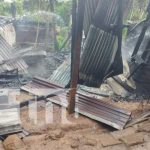 Incendio reduce a cenizas una vivienda en San Ramón, Matagalpa