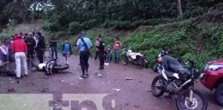 Fuerte accidente entre motos en El Cuá, Jinotega