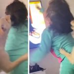 La madre prefirió grabar en TikTok y reírse de su hija