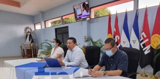 Conferencia de prensa con autoridades educativas de Nicaragua