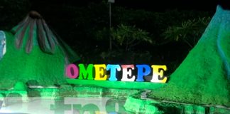 Parque embellecido para las familias y turistas en Ometepe