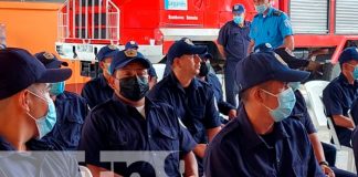 Bomberos reciben capacitación sobre técnicas de manejo de medios contra incendios en Madriz