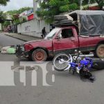 Accidente de tránsito con motorizado en Managua