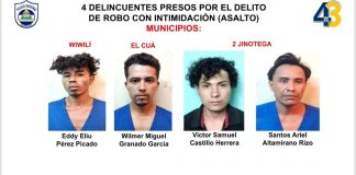 Policía de Jinotega encarcela a varios "malhechores"