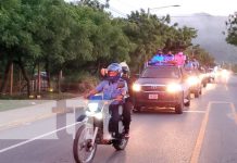 Diana en saludo al 43 aniversario de la Policía Nacional y saludo a la Patria Ocotal