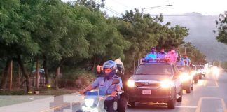 Diana en saludo al 43 aniversario de la Policía Nacional y saludo a la Patria Ocotal