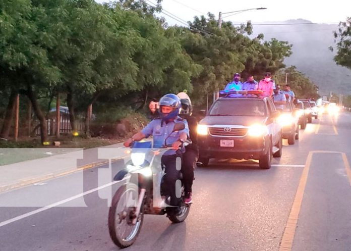 Diana en saludo al 43 aniversario de la Policía Nacional y saludo a la Patria Ocotal