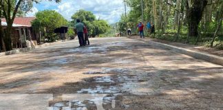 Inauguran nueva calle adoquinada en La Libertad, Chontales