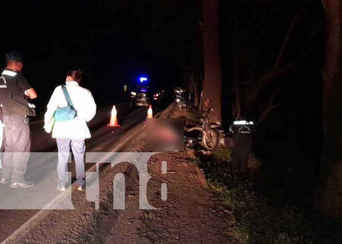 Un muerto y un lesionado deja accidente de motociclista en Estelí