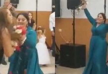 Video: Invitadas arman tremendo pleito por el ramo de la novia /