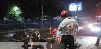 Motociclista pierde la vida tras estrellarse en Portezuelo, Managua