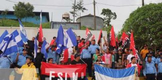 Siuna realiza caravana de motociclistas celebrando octubre victorioso