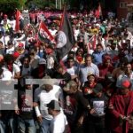 "Caminamos por más victorias" familias de Managua respaldan al Gobierno Sandinista