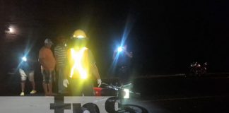 Escena de accidente mortal en Acoyapa, Chontales