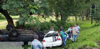 Mortal accidente de tránsito en el empalme de San Isidro, Matagalpa