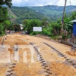 Obras de mejoramiento vial en La Concordia, Jinotega