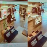 Joven se desmaya cuando huía de robar una tienda de lujo (Video)