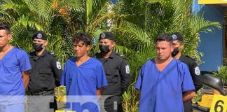 Supuestos delincuentes presos en Masaya y Chinandega