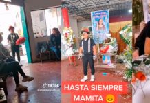 Llega al velorio de su madre y le rinde sentido homenaje