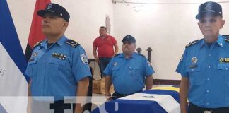 Rinden homenaje a policía caído en cumplimiento del su deber en Matagalpa