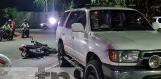 Invasión de carril provoca un sangriento accidente de tránsito en Managua